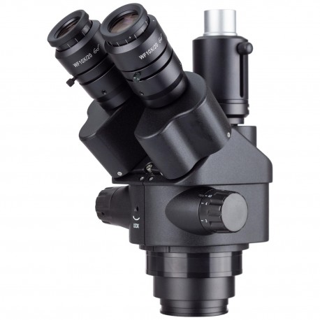 Amscope Microscope Stereo 7X-45X - AmScope 7X-45X 검정색 동시 초점 삼안
