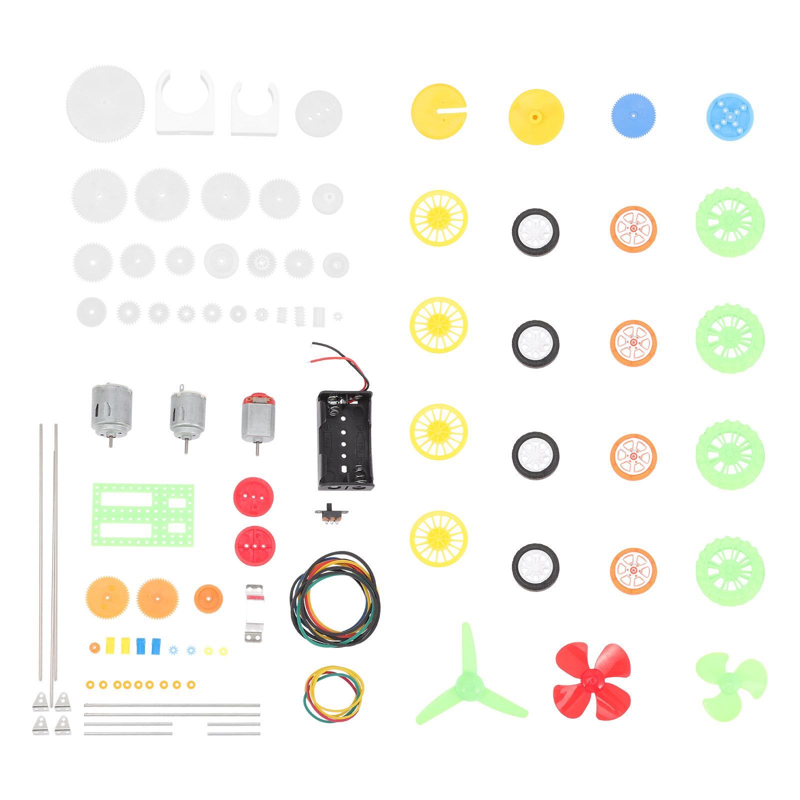 Science Kit - DC 모터 키트, 112개 부품, 플라스틱