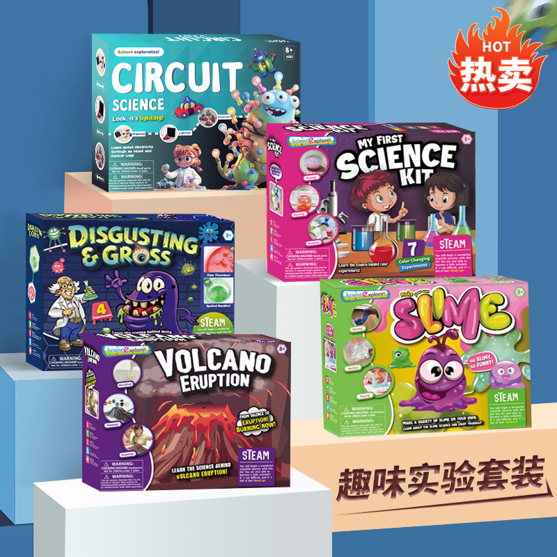 Volcano Kit Eruption - 어린이용 STEAM 과학 실험 키트, 직접