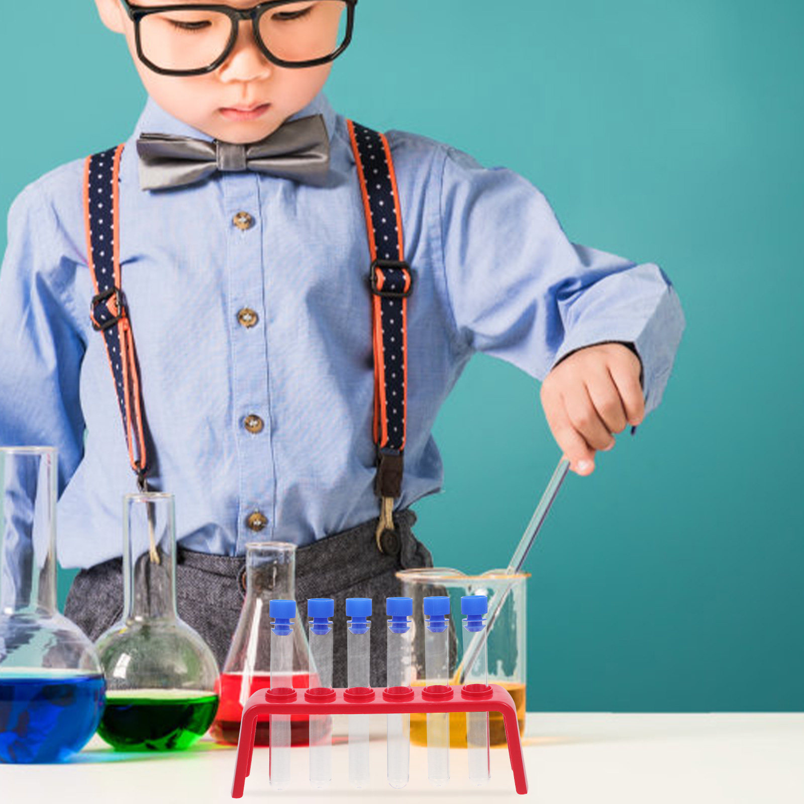 6Pcs 과학 실험 세트 플라스틱 테스트 튜브 홀더 랙 - Science Kit 리뷰 및 가격