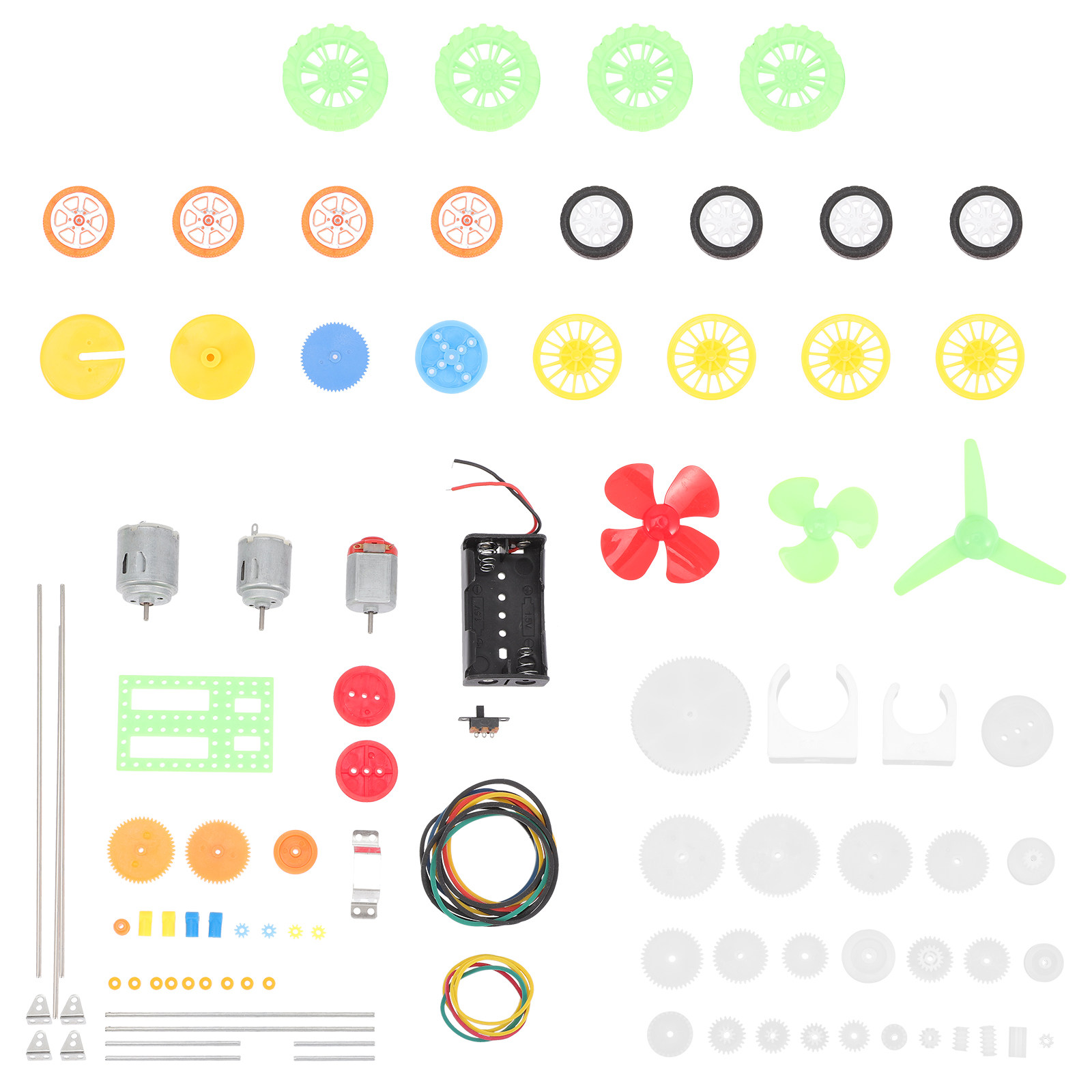 DC 모터 키트, 112개 부품, 플라스틱 휠, 기어, - Science Kit 리뷰 및 가격